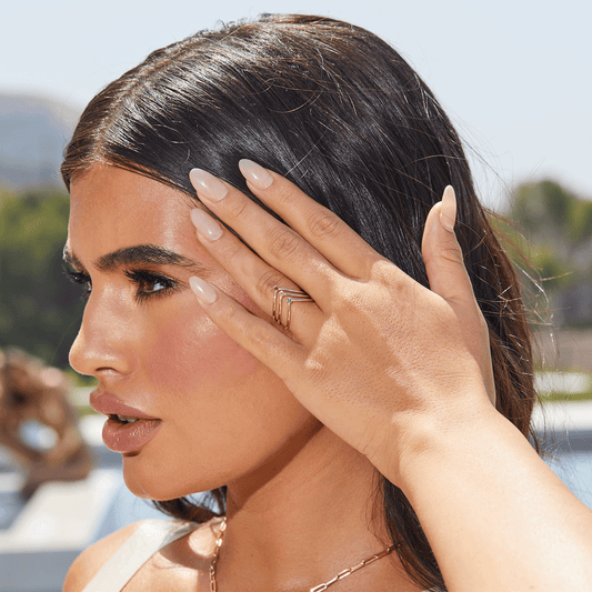 Wishbone Birthstone Ring