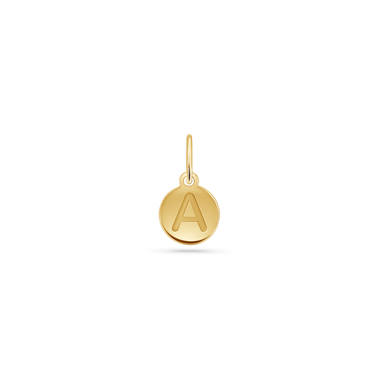 Mini Initial Round Charm