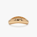 14k Solid Gold Amorphic Shaped Figure Graduated Band Ring