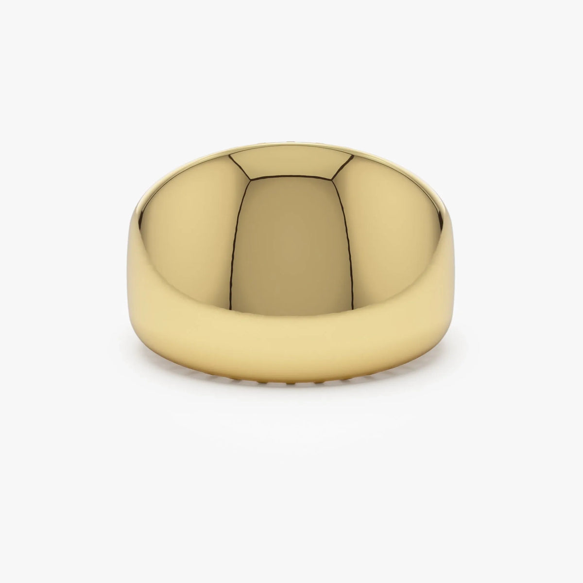 14k Solid Gold Chunky Graduated Dome Statement Ring