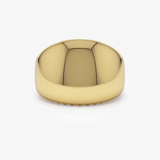 14k Solid Gold Chunky Graduated Dome Statement Ring