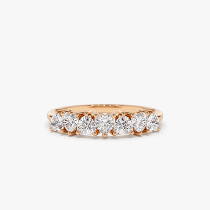 14K Solid Gold Heart Shape Diamond 0.90 Carat Up Down Prong Setting Ring