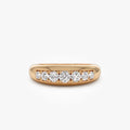 14k Solid Gold Round Diamond 0.45 Carat Dome Ring