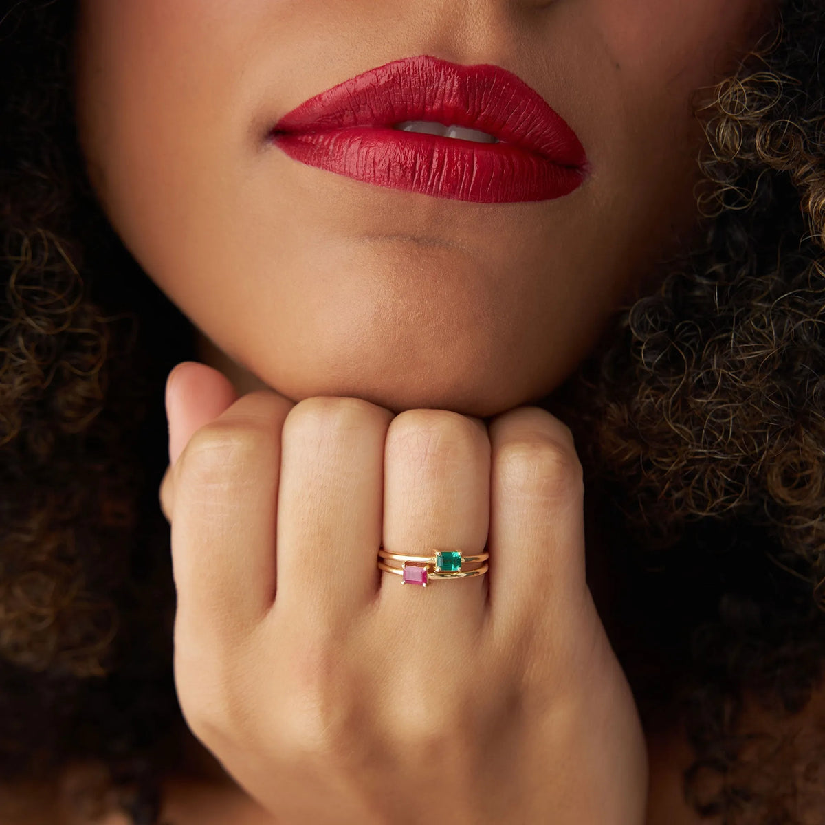 14K Solid Gold Octagon Emerald Ring 0.25 CTW Handcrafted Custom Jewelry