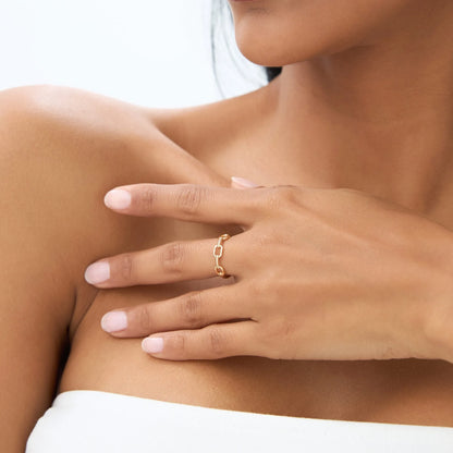 14k Solid Gold Twisted Rope Textured Band Ring