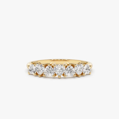 14K Solid Gold Heart Shape Diamond 0.90 Carat Up Down Prong Setting Ring