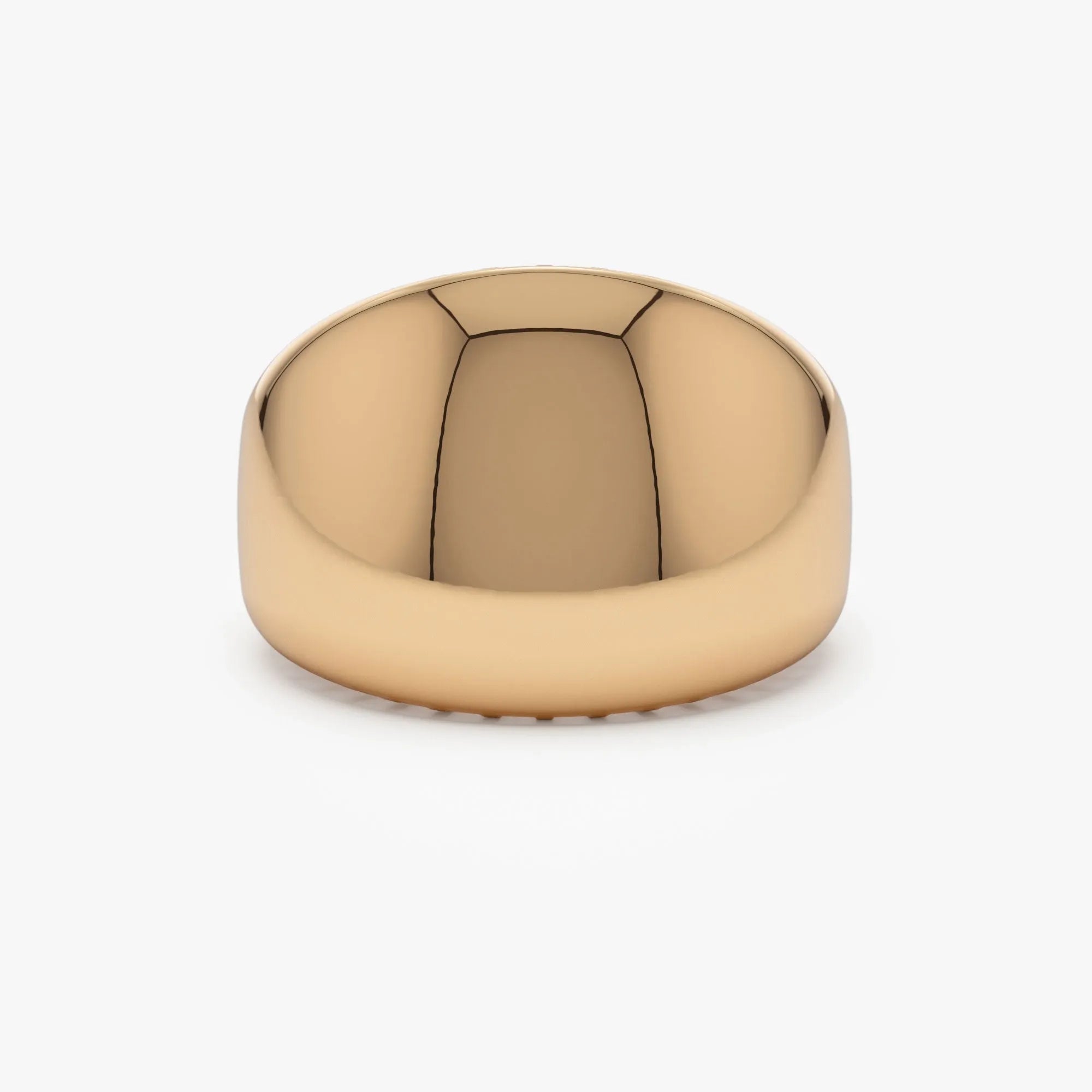 14k Solid Gold Chunky Graduated Dome Statement Ring