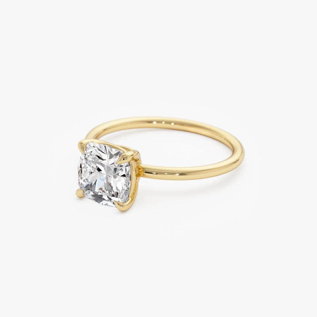 2.00 Ctw 14k Cushion Cut Lab Grown Diamond Engagement Ring - Evianne