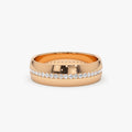 14K Solid Gold Round Diamond 0.47 Carat 5mm Wide Full Eternity Ring