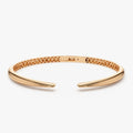14K Solid Gold Wide Claw Cuff Bangle Bracelet
