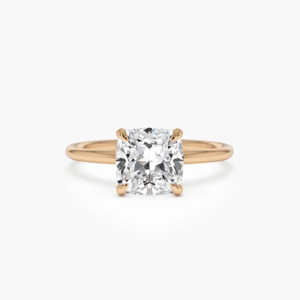 2.00 Ctw 14k Cushion Cut Lab Grown Diamond Engagement Ring - Evianne