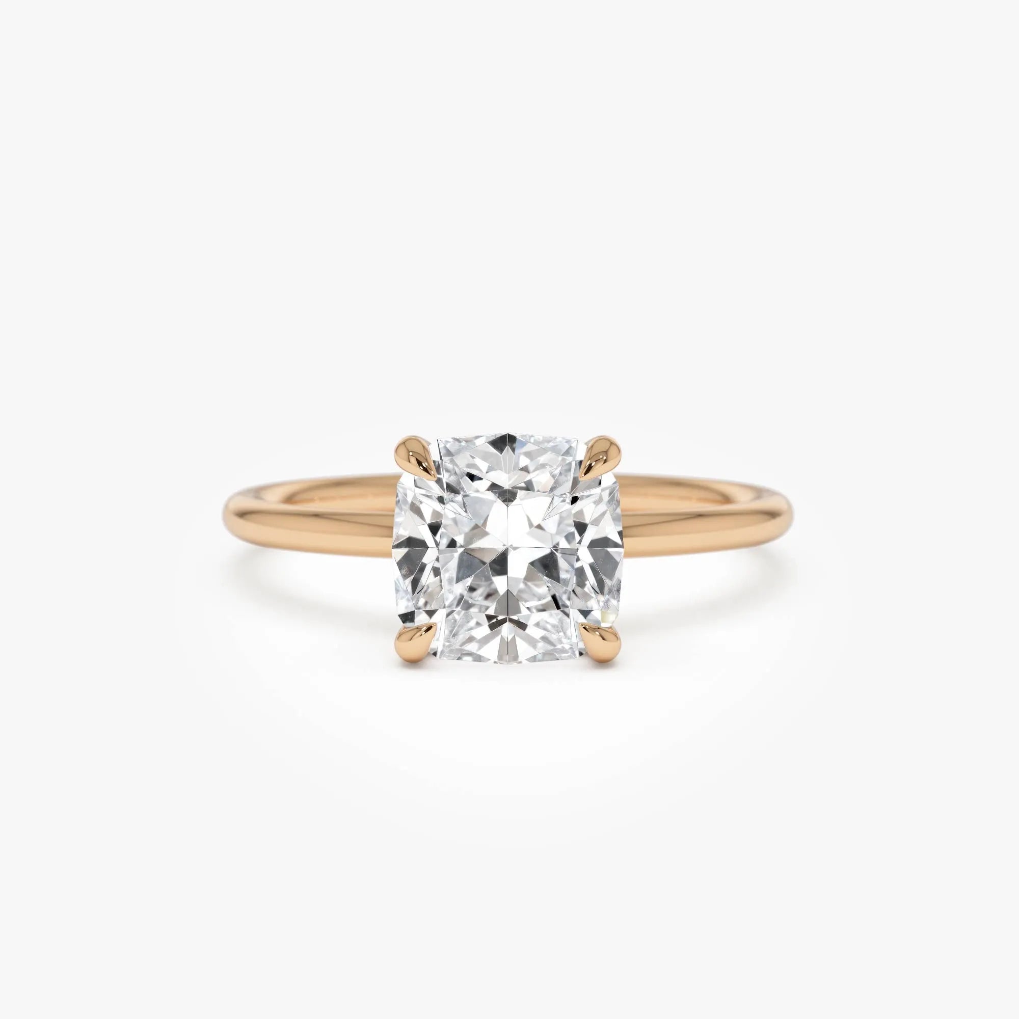 2.00 Ctw 14k Cushion Cut Lab Grown Diamond Engagement Ring - Evianne