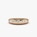 14K Solid Gold Round Diamond 0.90 Carat Dome Chunky Statement Ring