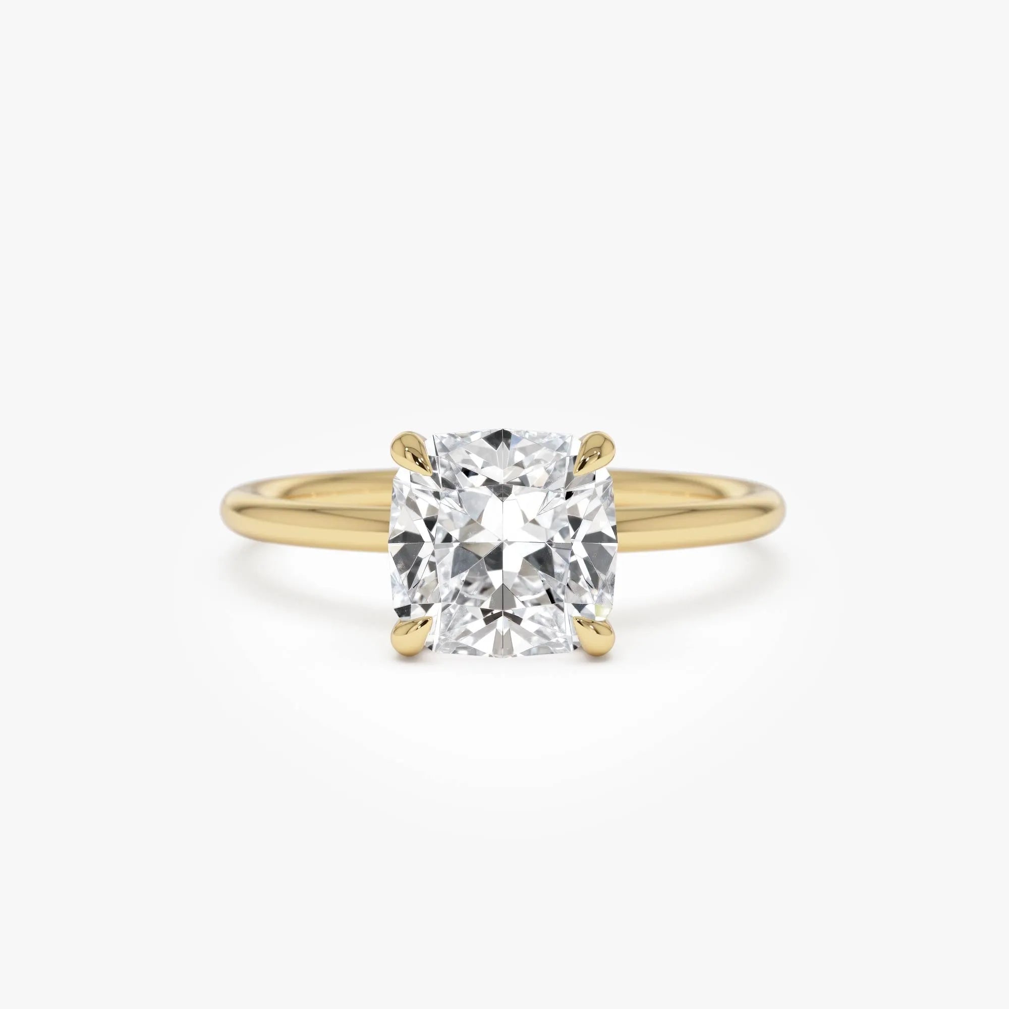 2.00 Ctw 14k Cushion Cut Lab Grown Diamond Engagement Ring - Evianne