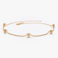 Elegant 14K Gold Diamond by The Yard Dangling Solitaire Bracelet