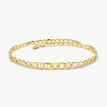 14k Gold Mariner Link Chain Bracelet with Lobster Clasp