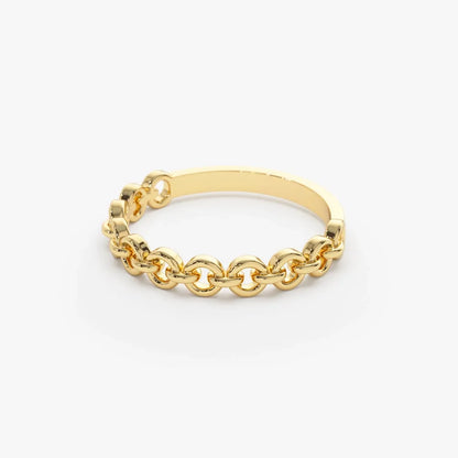 14K Solid Gold 3mm Stackable Minimalist Wedding Band Ring
