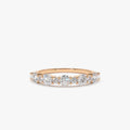 14k Gold 0.69 ctw Mixed Size Round Diamond Anniversary Ring