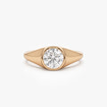 14k Gold Lab Grown Diamond Round Ring 1.00 ctw Alina