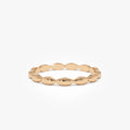 14k Gold Marquise Shape Ring 1.85mm Wide Minimalist Band