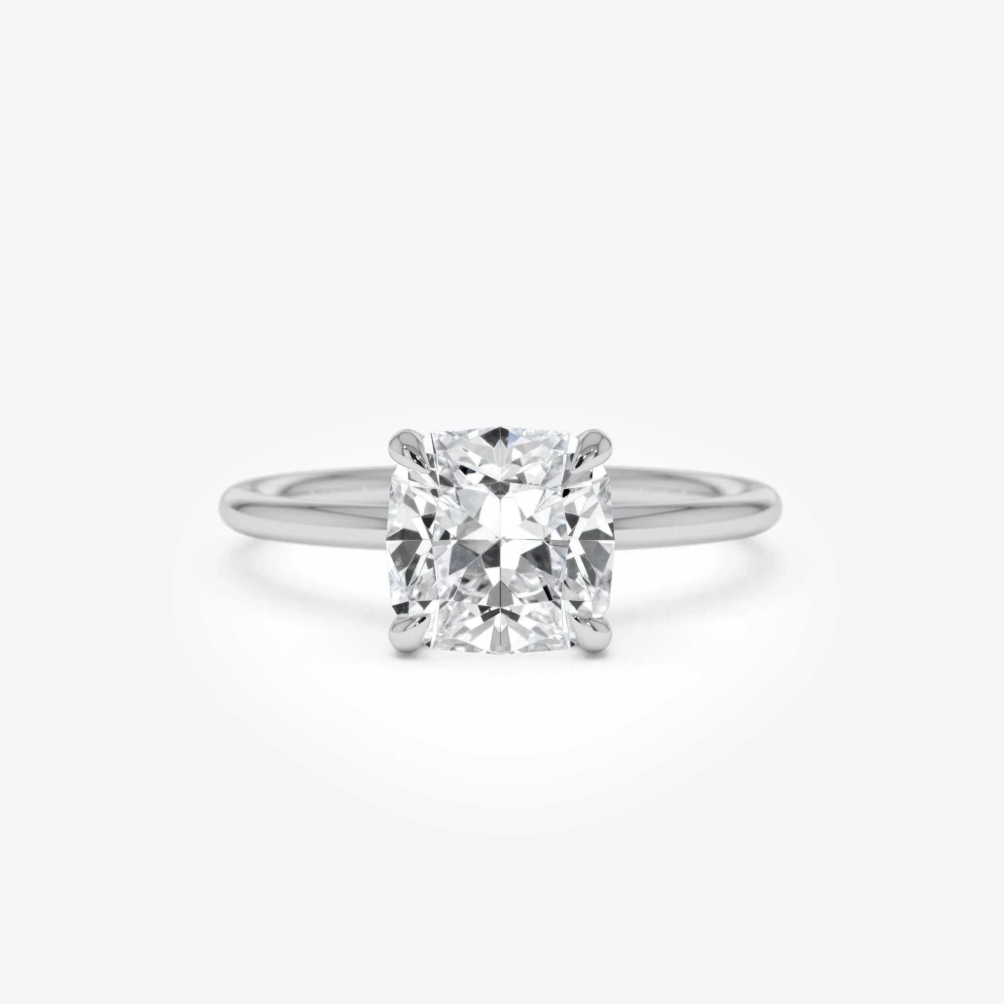 2.00 Ctw 14k Cushion Cut Lab Grown Diamond Engagement Ring - Evianne
