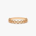 14K Solid Gold 3mm Stackable Minimalist Wedding Band Ring
