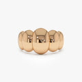 14k Gold Bubble Dome Statement Ring 11mm Wide Band
