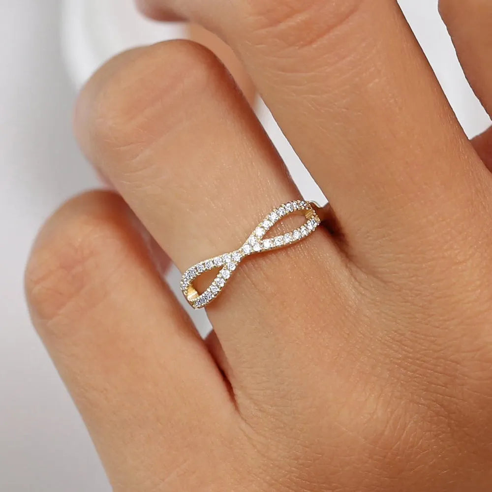 14K Solid Gold Round Diamond Eternity Micro Pave Wedding Band 0.22 Carat