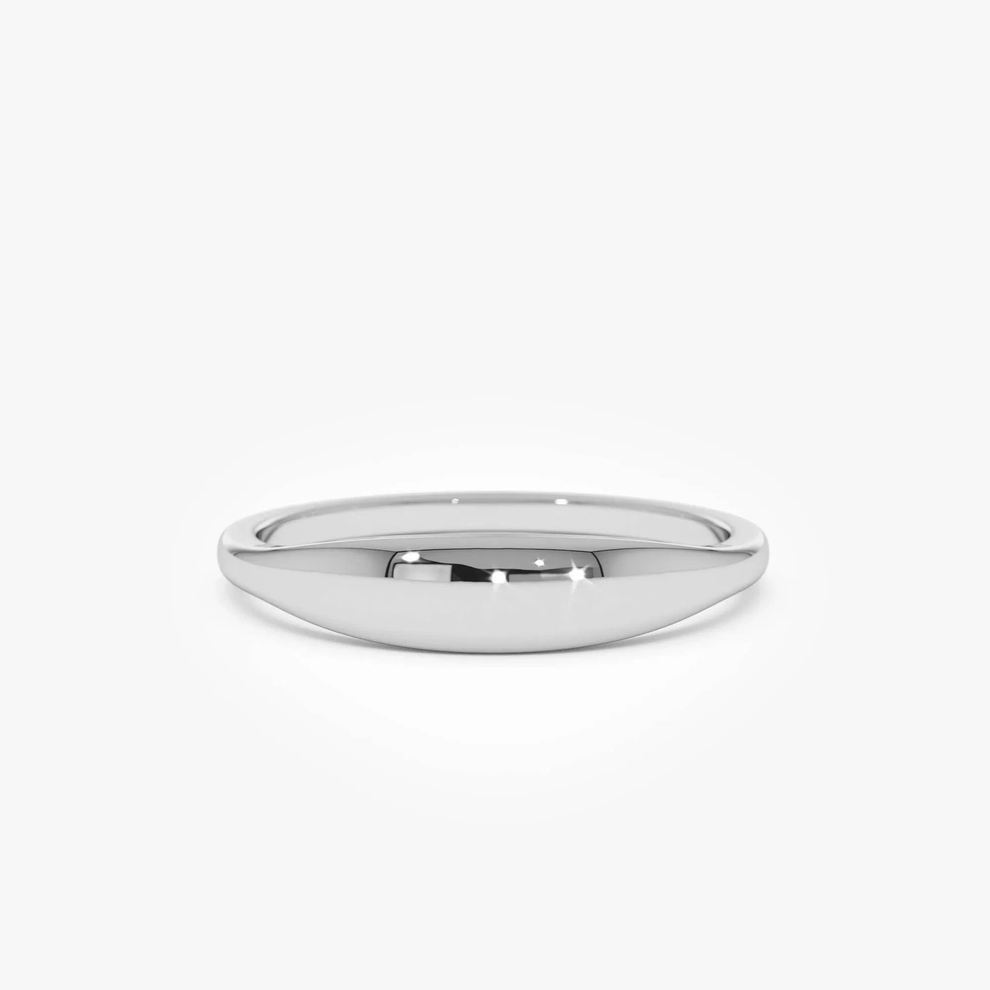 14k Gold Tapered Dome Ring 3.75mm Wide Band