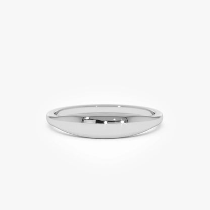 14k Gold Tapered Dome Ring 3.75mm Wide Band