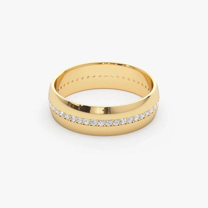 14K Solid Gold Round Diamond 0.47 Carat 5mm Wide Full Eternity Ring