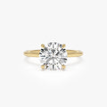 14k Gold 2.00 CTW Lab Grown Diamond Round Brilliant Engagement Ring Prong Setting IGI Certified