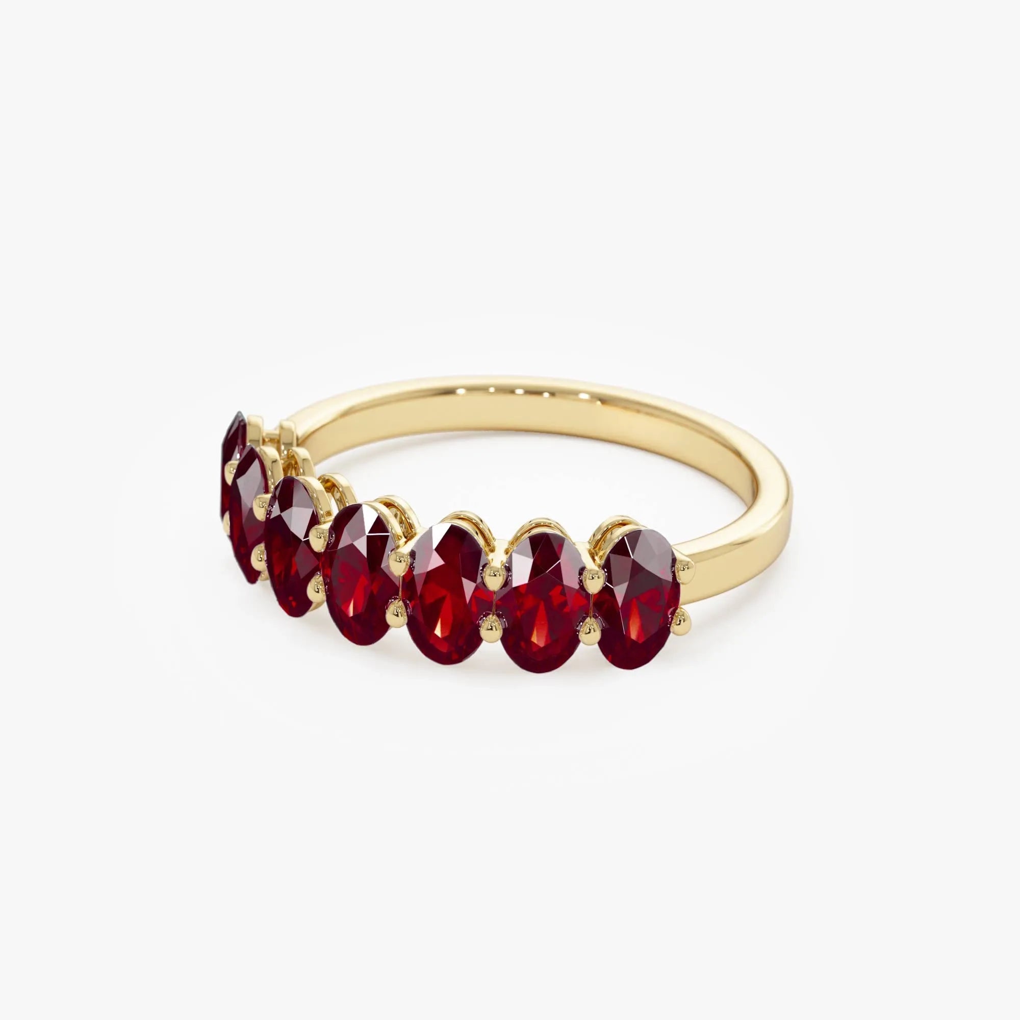 14k Gold Ruby Oval Cut Basket Setting Ring 2.70 ctw
