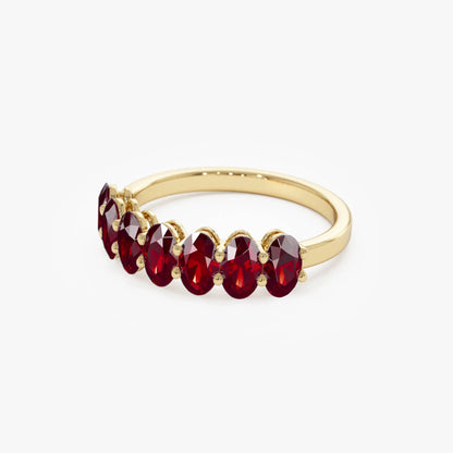14k Gold Ruby Oval Cut Basket Setting Ring 2.70 ctw