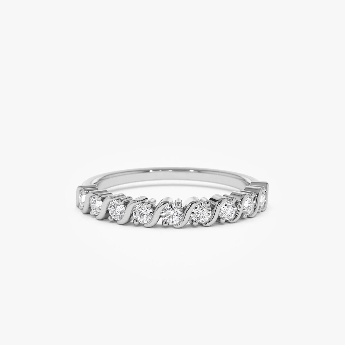 14K Gold Round Diamond Womens Wedding Ring 0.27 ctw Prong Set