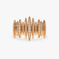 14K Solid Gold Round Diamond 0.28 Carat Spike Ring