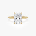 14k Gold Lab Grown Diamond 2.00 Carat Radiant Cut Prong Setting Engagement Ring Corinne