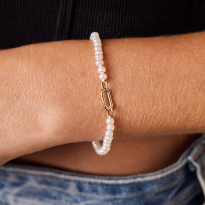 Freshwater Pearl Connector Bracelet