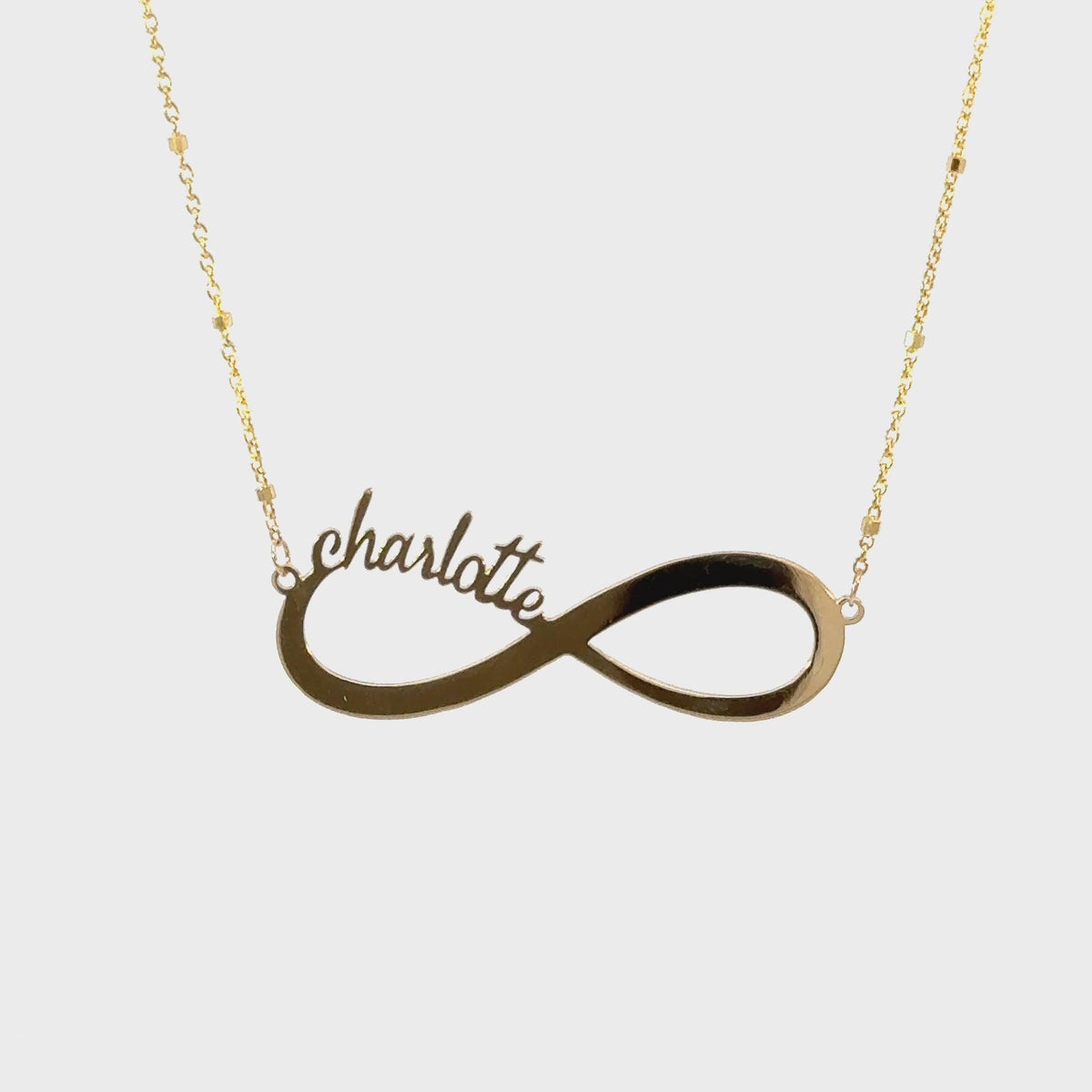 Infinity Custom Name Necklace