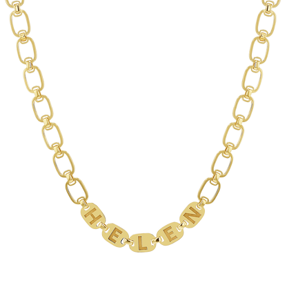 Custom Chain Link Name Necklace