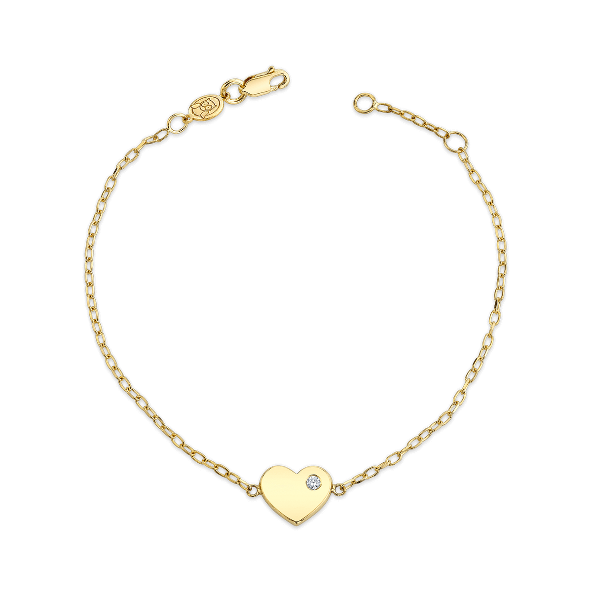 Birthstone Heart Bracelet