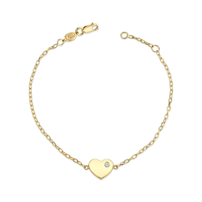 Birthstone Heart Bracelet