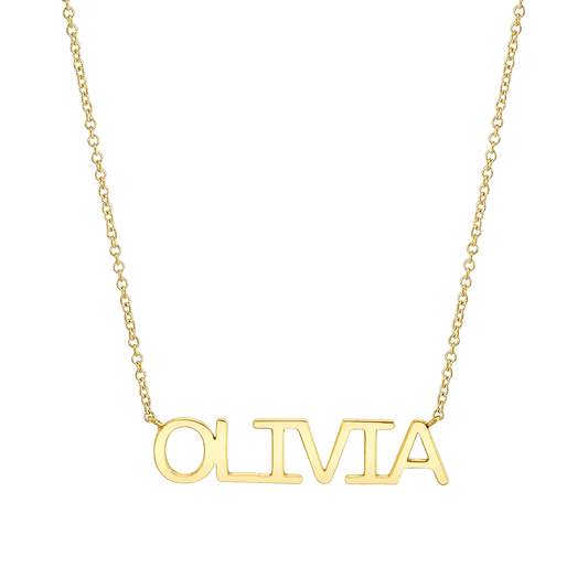 Linear Name Necklace