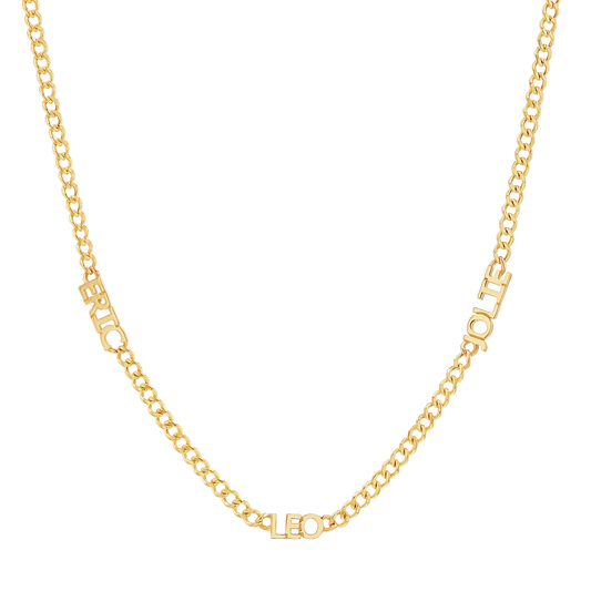 Mini Name Cuban Chain Necklace