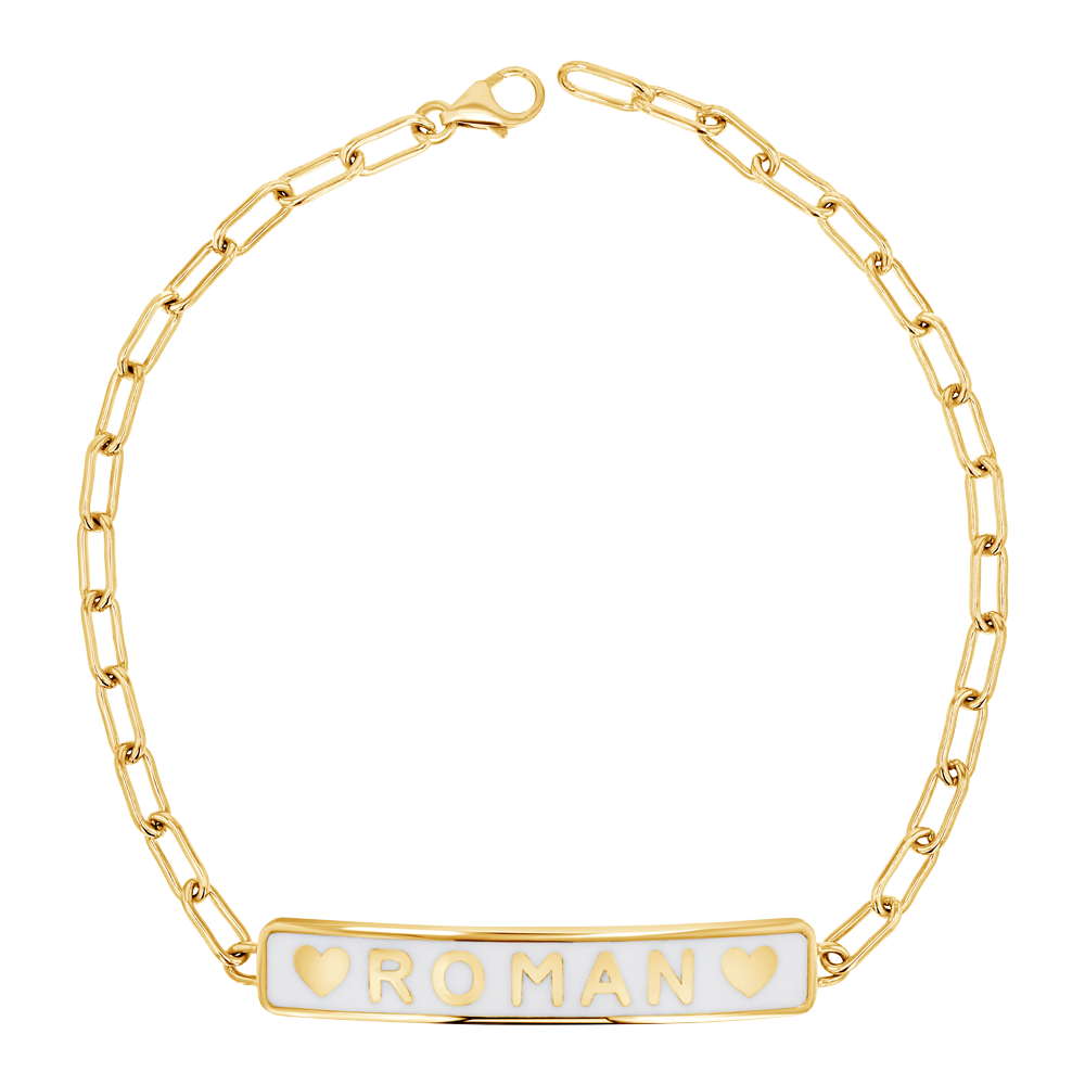 Custom Enamel ID Bracelet