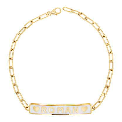 Custom Enamel ID Bracelet