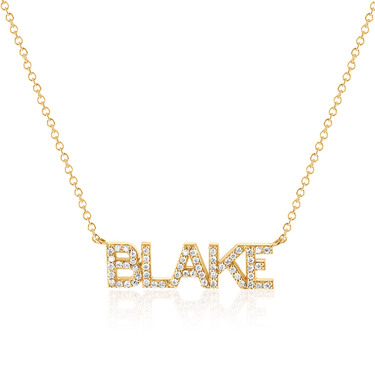 Diamond Custom Name Necklace