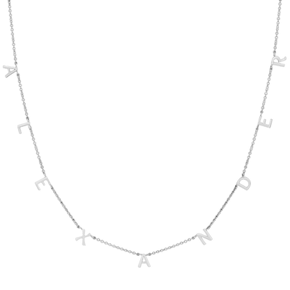 Mini Spaced Letter Necklace
