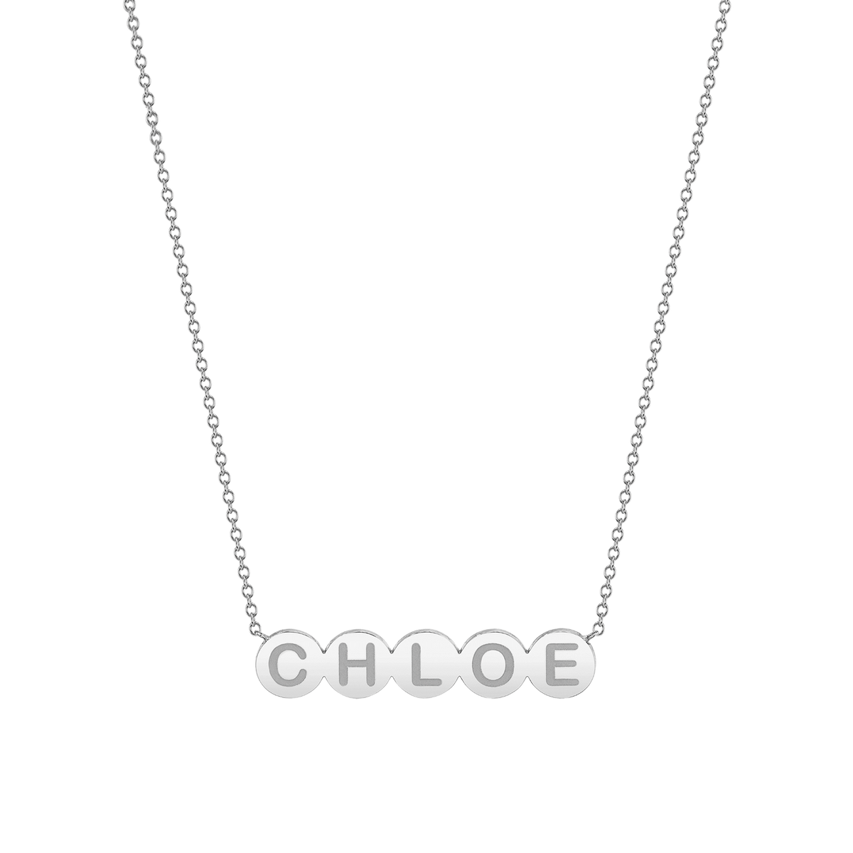 Kids Bubble Round Engravable Necklace