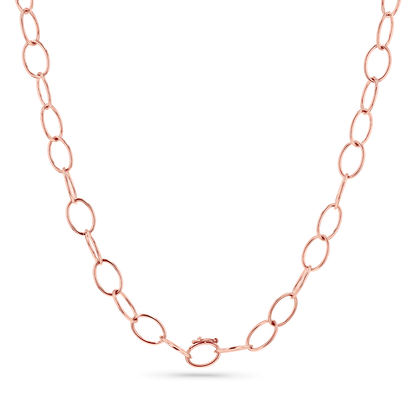 Oval Link Charm Necklace